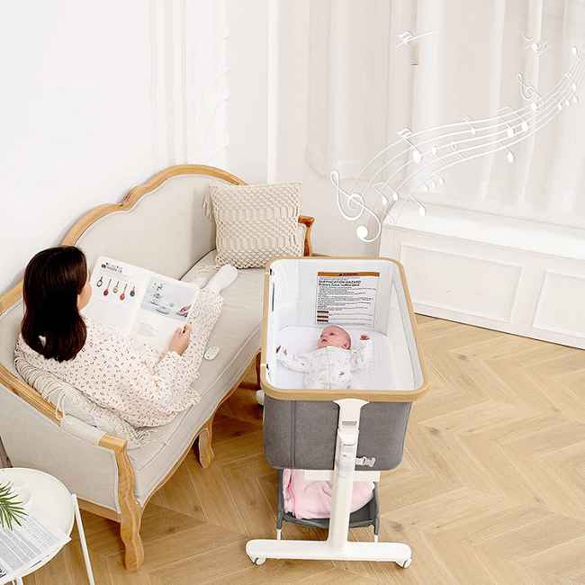 Baby Bassinet BC106C: The Ultimate 3-in-1 Bedside Sleeper for Newborns & Busy Parents