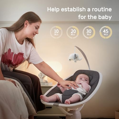 Co-Parenting Focus:​​
Enable both parents to effortlessly soothe or entertain baby with ​​remote, button, and touchscreen controls​​.  Share caregiving moments anytime.

​​Long-Term Value Through Adjustability:​​
Grows with your child: 5 precise speed settings and stepless seat angle adjustment adapt from newborn naps to active play, extending usability for months.

​​Evidence-Backed Safety & Comfort:​​
Certified safety: 3-point harness, skin-friendly washable mattress, and secure recline angles tested for daily use.(Data: Meets [Relevant Standard, e.g., ASTM F963/EN12790 if applicable]).

​​Convenience for Busy Parents:​​
Practical design: Set timers (15/30/60 mins), play calming music, and maintain hygiene—machine-washable pad simplifies upkeep during hectic routines.

​​Factory-Direct Quality Assurance:​​
Engineered for durability: Rigorously tested by our ISO-certified ​​Chinese factory​​, ensuring reliable performance you can trust long-term.

​​Versatile Usage Scenarios:​​
Portable stability: Lightweight frame works equally well for indoor relaxation or supervised ​​outdoor​​ moments on patios.