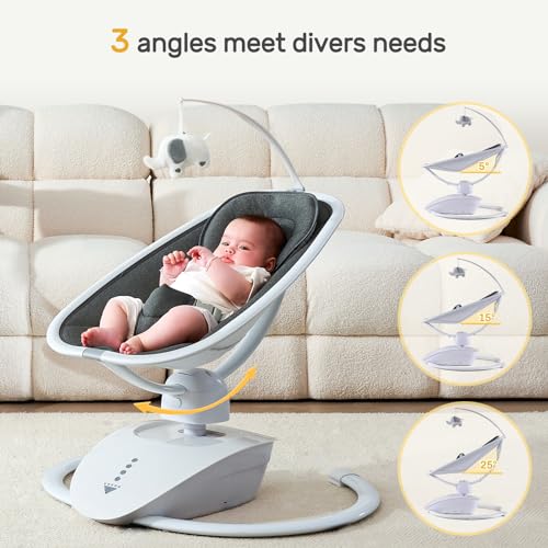 Co-Parenting Focus:​​
Enable both parents to effortlessly soothe or entertain baby with ​​remote, button, and touchscreen controls​​.  Share caregiving moments anytime.

​​Long-Term Value Through Adjustability:​​
Grows with your child: 5 precise speed settings and stepless seat angle adjustment adapt from newborn naps to active play, extending usability for months.

​​Evidence-Backed Safety & Comfort:​​
Certified safety: 3-point harness, skin-friendly washable mattress, and secure recline angles tested for daily use.(Data: Meets [Relevant Standard, e.g., ASTM F963/EN12790 if applicable]).

​​Convenience for Busy Parents:​​
Practical design: Set timers (15/30/60 mins), play calming music, and maintain hygiene—machine-washable pad simplifies upkeep during hectic routines.

​​Factory-Direct Quality Assurance:​​
Engineered for durability: Rigorously tested by our ISO-certified ​​Chinese factory​​, ensuring reliable performance you can trust long-term.

​​Versatile Usage Scenarios:​​
Portable stability: Lightweight frame works equally well for indoor relaxation or supervised ​​outdoor​​ moments on patios.