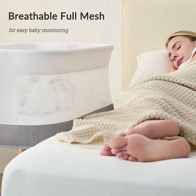 ​​Factory Direct 3-in-1 Smart Baby Swing & bassinet: Grow With Your Child​​

Share parenting moments confidently with our durable nursery essential.             
Crafted at an ISO-certified Chinese factory, this multi-functional unit delivers lasting value from newborn to toddler (0-24 months):

​​Soothe Newborns Safely:​​
Centrally rotating swing mode features a gentle 20° arc motion, proven to calm infants faster with stable, no-tip engineering.

​​Rest Easy in the Bassinet:​​
Splendid stable steel frame supports a breathable mesh bassinet.
Removable, skin-friendly organic cotton sheets (washes 200+ times) ensure cool comfort and easy care.

​​Grow into a Full Crib:​​
Convert seamlessly to a sturdy crib with a CertiPUR-US® certified, water-resistant mattress.   Hypoallergenic materials provide a hygienic sleep space.

​​Simplify Care & Comfort:​​
High-class 3D-mesh fabric promotes airflow while the machine-washable mattress cover cleans in seconds.

​​Smart Convenience for Parents:​​
Remote control operates 8 adjustable-volume melodies.             Built-in movement detector alerts you when your baby stirs.

Invest in quality that lasts:
Factory-direct construction ensures robust safety and enduring comfort for your child’s earliest years.