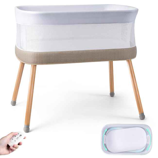 ​​Factory Direct 3-in-1 Smart Baby Swing & bassinet: Grow With Your Child​​

Share parenting moments confidently with our durable nursery essential.             
Crafted at an ISO-certified Chinese factory, this multi-functional unit delivers lasting value from newborn to toddler (0-24 months):

​​Soothe Newborns Safely:​​
Centrally rotating swing mode features a gentle 20° arc motion, proven to calm infants faster with stable, no-tip engineering.

​​Rest Easy in the Bassinet:​​
Splendid stable steel frame supports a breathable mesh bassinet.
Removable, skin-friendly organic cotton sheets (washes 200+ times) ensure cool comfort and easy care.

​​Grow into a Full Crib:​​
Convert seamlessly to a sturdy crib with a CertiPUR-US® certified, water-resistant mattress.   Hypoallergenic materials provide a hygienic sleep space.

​​Simplify Care & Comfort:​​
High-class 3D-mesh fabric promotes airflow while the machine-washable mattress cover cleans in seconds.

​​Smart Convenience for Parents:​​
Remote control operates 8 adjustable-volume melodies.             Built-in movement detector alerts you when your baby stirs.

Invest in quality that lasts:
Factory-direct construction ensures robust safety and enduring comfort for your child’s earliest years.