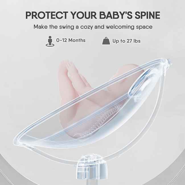 A 3-in-1 baby swing (swing + bassinet + crib) designed for parents prioritizing shared childcare and long-term investment.It offers unmatched versatility and quality at factory-direct prices.

​​Multiple control options​​ (remote, button, or touch screen):
Easily adjust settings together as parents to soothe your baby during shared moments like playtime or bedtime, enhancing teamwork without hyperbole.
​​
5 adjustable swing speeds​​:
Find the perfect motion for each developmental stage, from soothing newborns to engaging infants over months of use, to reduce fussiness and promote growth.

Stepless seat angle adjustment​​:
Customize positions for feeding or napping scenes, ensuring comfort without instability through incremental changes that support daily routines.
​​
Timer function with precise settings music​​:
Set intervals like 15-, 30-, or 60-minute cycles to establish consistent sleep patterns over time, aiding parental schedules with reliable, real-world application.      integrated music system

Washable and skin-friendly mattress​​:
Designed for easy cleaning through spills and daily wear, it supports sensitive skin through multiple washes for sustained hygiene and baby comfort.
​​
Secure 3-point seatbelt​​:
Tested for safety in diverse scenarios like active play, providing dependable protection that adapts as your child grows for years of secure use.