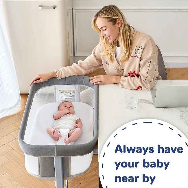 Perfect Bedside Match for Both Parents:​​
Effortlessly adjust the crib, bassinet, or swing to 8 precise heights.
Ensures a seamless, safe level with any adult bed or sofa in your home – ideal for convenient nighttime feeding and comforting by either parent.

​​Investment in Restful Nights & Years:​​
Precision-engineered stability means your baby settles easier and sleeps soundly.
This durable design provides reliable, long-lasting safety from infancy through the toddler years.

Engineered for Comfort & Confidence:​​
High-quality, breathable mesh panels create a consistently cozy, well-ventilated sleeping environment, reducing overheating for maximum comfort.
​​
Effortless Cleanliness, Gentle on Skin:​​
The included skin-friendly, washable mattress cover ensures a hygienic and ultra-comfortable surface, easily maintained for daily peace of mind.
​​
Factory Direct Quality Assurance:​​
bassinet, and swing comes directly from our dedicated Chinese factory – quality you can rely on.