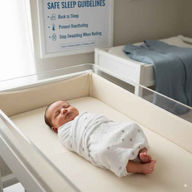 Can I put my newborn in a bassinet without a swaddle? Safe Sleep Tips
