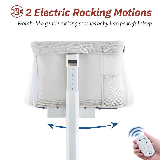 Co-sleep safely with the best adjustable baby bassinet. Hot sale, factory-direct baby crib with 9-level height, stable structure, and pull-down side makes nighttime care easy.